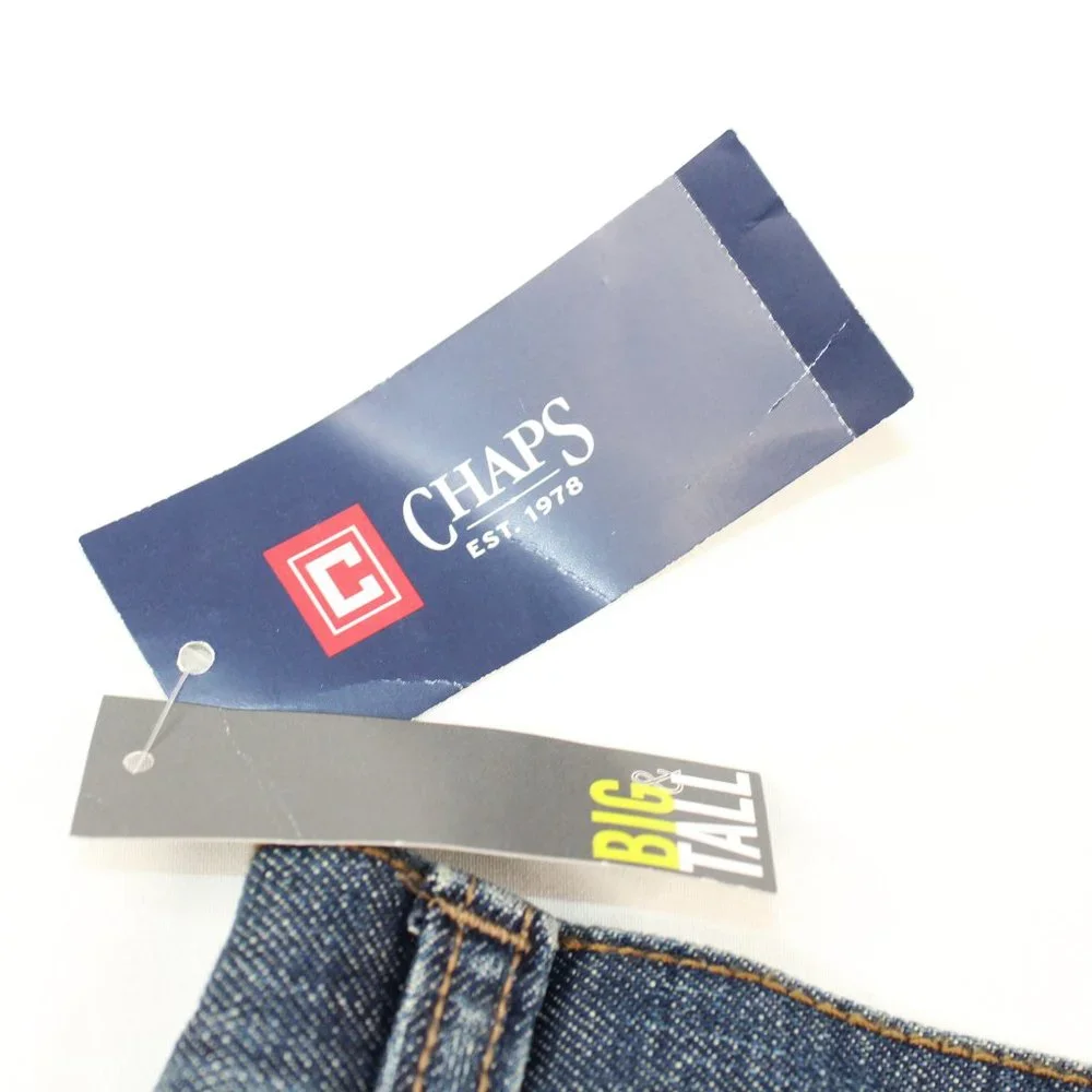 CHAPS Ralph Lauren Men's 50 X 30 Straight Fit Blue Jeans Denim Medium Wash - Picture 9 of 16